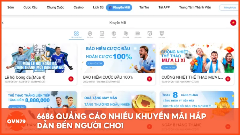 Khuyến mãi tại 6686 bị chỉ trích vì điều kiện nhận thưởng không rõ ràng